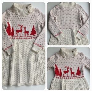 Janie and Jack Girls Winter Holiday Sweater Dress 7